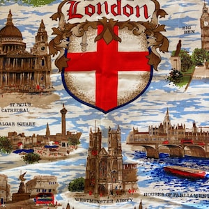 Collectible London tea towel