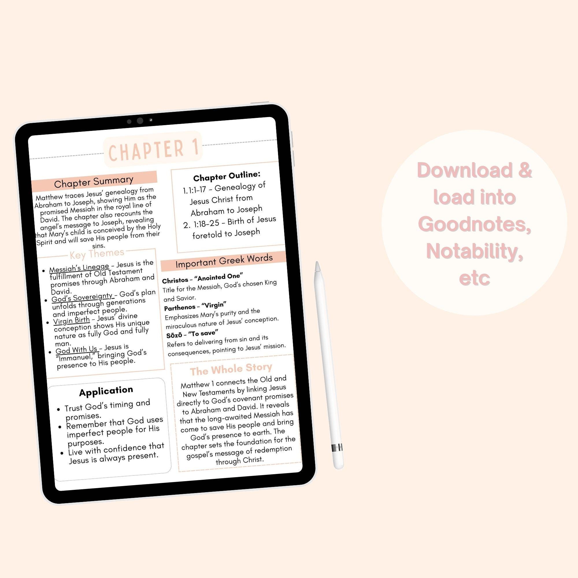 Matthew Study Guide Pdf Matthew Bible Study, Matthew Chapter Summaries, Matthew Study Guide ...