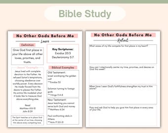 10 Commandments Bible Study, Ten Commandments Kids Bible Study Moses Printable, Bible Tip Ins Workbook Kids Bible Activity Pages