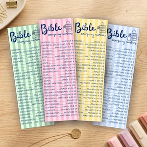 Bible Emergency Number Bookmarks Teacher Appreciation Gifts Bulk Printable Christian Teacher Gift Back to School New Teacher Bible Verse
