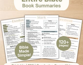 Entire Bible Overview Boho Bible Study Journal Bible Summary Guides Tip Ins Bible Worksheets Bible Study Guide Printable Template Resource