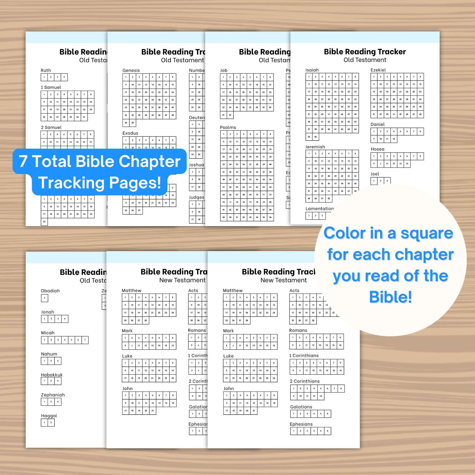 Digital Bible Reading Tracker Faith-based Planner Bible Study Tools ...