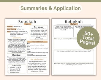 Women of the Bible Study, Women in Faith, Boho Bible Study Workbook, Books of the Bible Study Plan, Printable Bible Overview
