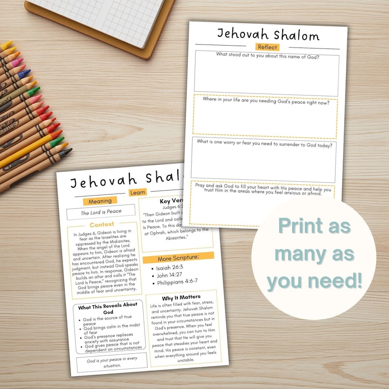 Names of God Christian Homeschool Unit Workbook Study Bible Lesson Printables Busybook Kids Bible Activity Pages Children Read Bible image 8