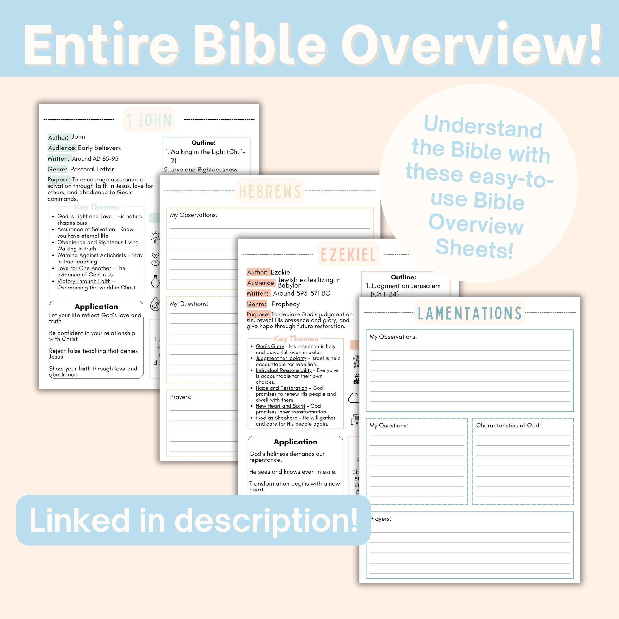 Exodus Bible Study Overview Printable Tip Ins Bible Chapter Study Guide ...