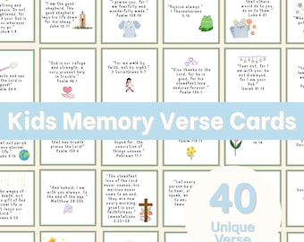 40 Schede di Versetti da Memorizzare per Bambini Scarica Versetti della Bibbia in PDF Materiale per la Scuola Domenicale Lezioni Istruzione Cristiana in Casa Schede di Scrittura Stampabili Citazioni