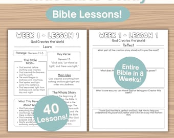 Kids Bible Study Bible Lessons Sunday School Activities Christian Homeschool Bible Unit Daily Devotion Printable Family Worship School Year