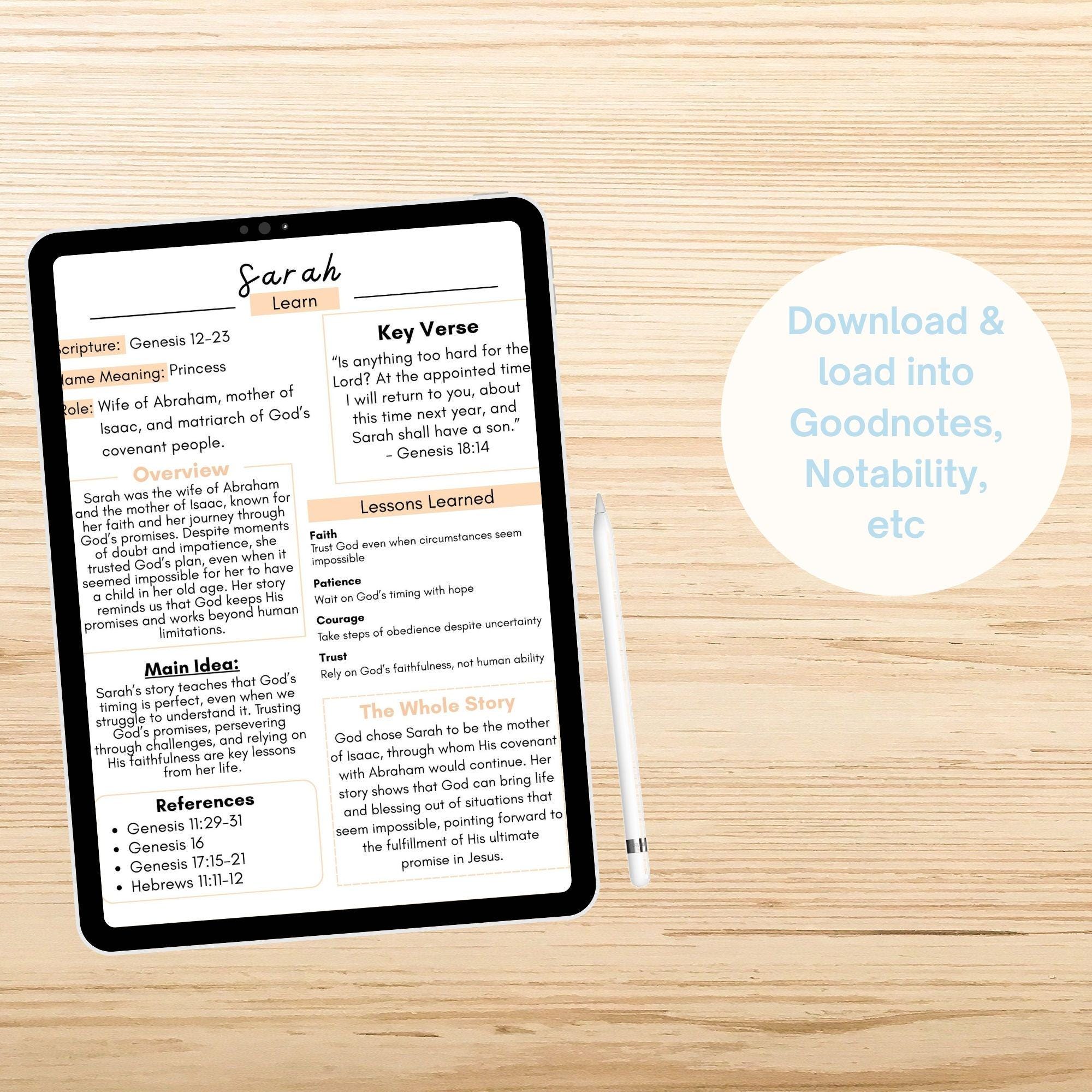 Women of the Bible Printable Workbook Bible Study, Books of the Bible ...