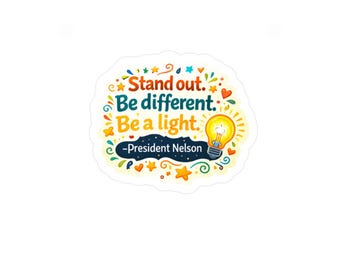 Be A Light Kiss-Cut Vinyl Decals | Inspirational Sticker