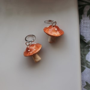 Mushroom Cottagecore Polymer Clay Earrings