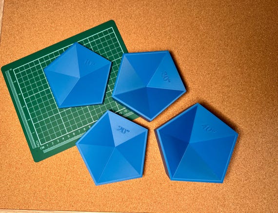 Pentagon Succulent Stained Glass Jig  Full Set of 4 Angles - Etsy