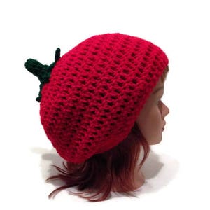Tomato Hat, Tomato Costume, Halloween Hat, Halloween Costume, Slouchy Hat, Food Hat, Vegetables, Gardening Gift, Clothing Gift, Foodie Gift