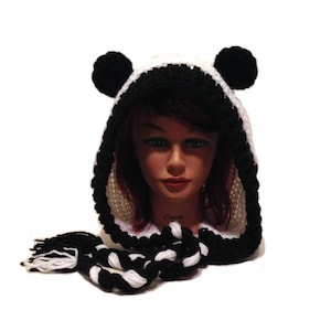 Panda Bear Hood, Panda Bear, Panda Gifts, Bear Cosplay, Festival Hoods, Hat with Ears, Bear Hat, Kawaii Panda, Panda Ears, Panda Costume