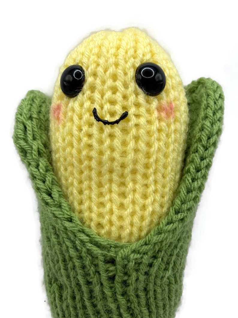 Corn Plushie, Corn Plush, Weird Gifts, Kawaii Plushies, Stocking Stuffers for Teens, Iowa Corn Plushie, Vegetable Amigurumi, Corn image 2