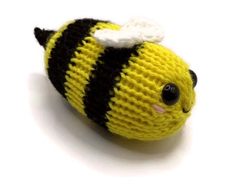 Bee Plushie, Bumble Bee Plush, Bee Desk Buddy, Bumble Bee Gift, Kawaii Bee, Bee Amigurumi, Regalos para adolescentes, Bee Gifts, Chunky Bee Plush