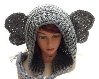 Capucha de elefante, cosplay de elefante, sombrero de elefante, capucha de animales, elefante Kawaii, capuchas del festival, sombrero de oreja animal, elefante africano, sombrero con orejas