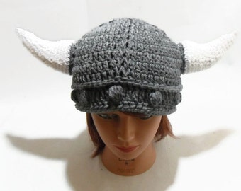 Horned Viking Hat, Viking Costume, Viking Helmet, Viking Hat, Grey Viking Helm, Viking Cosplay Hat, Halloween Costumes, Vikings, Costumes