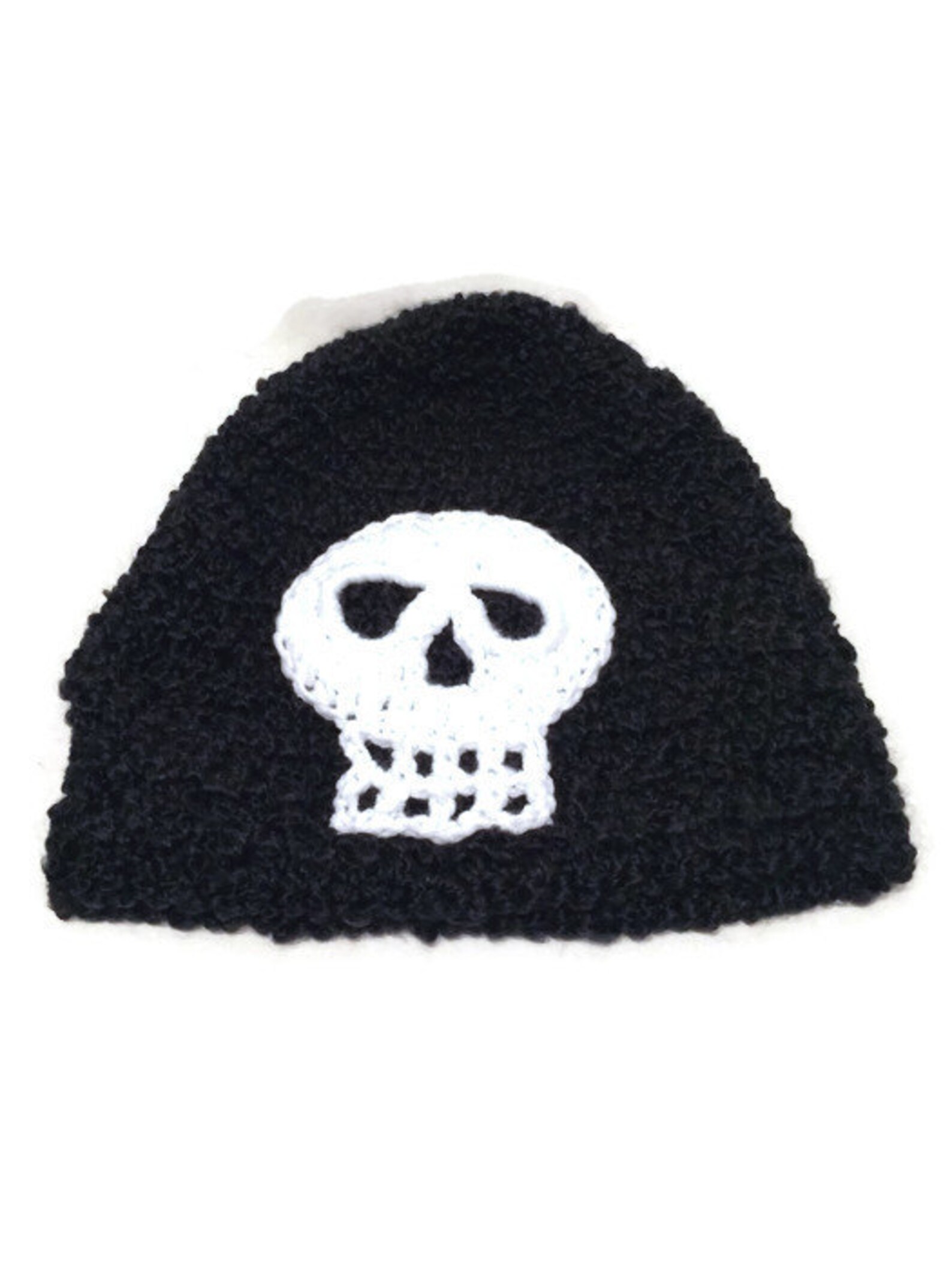 Black Skull Hat Unisex Black Hat White Skull Hat Halloween Etsy