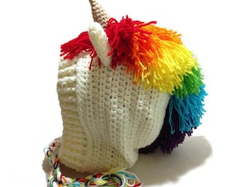 Rainbow Unicorn Hood, Festival Hoods, Unicorn Hat, Kawaii, Halloween Costumes, Teen Girl Gift, Unicorn Stuff, Fairy Tale Gift, Clothing Gift