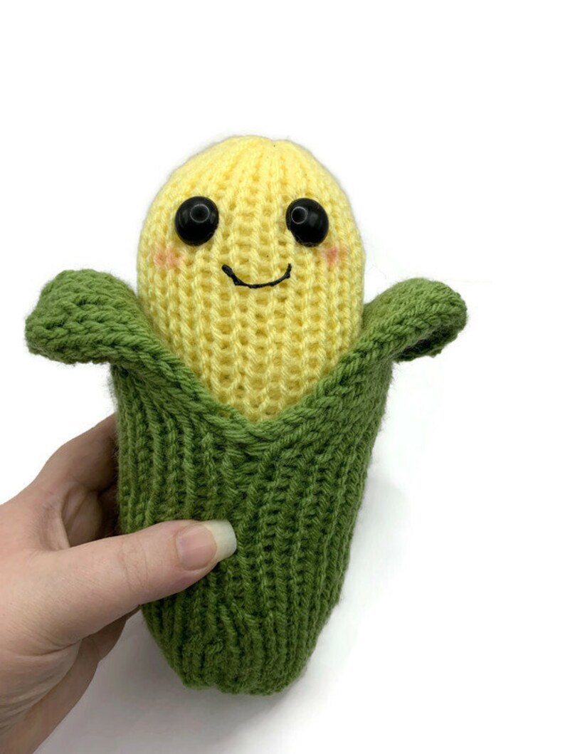 Corn Plushie, Corn Plush, Weird Gifts, Kawaii Plushies, Stocking Stuffers for Teens, Iowa Corn Plushie, Vegetable Amigurumi, Corn image 10