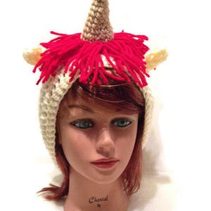 Unicorn Hat Pattern, Slouchy Unicorn Pattern, Unicorn Crochet Pattern, Crochet PDF Pattern, Rainbow Unicorn, DIY Unicorn Halloween Costume image 3