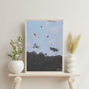 To The Lagoon, Painting of Blue Lagoon in Iceland, Wall Art, Digital Download