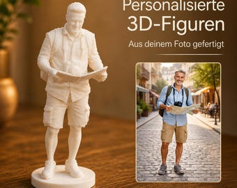 Mini-Me Figuren, personalisierte 3D-gedruckte Figuren aus Deinem Foto - PLA