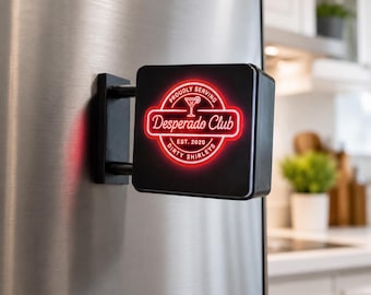 Desperado Club Dirty Shirley LED Fridge Magnet – Dungeon Crawler Carl Bar Decor