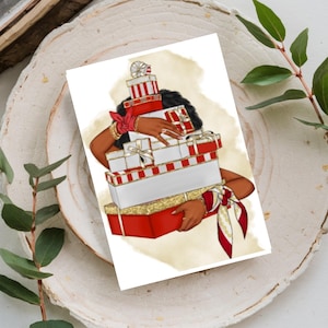 Sorority Sister Greeting Cards African American Soror Gift, Delta-Inspired Set