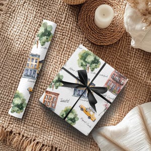 Washington DC Gift Wrap – Cityscape Wrapping Paper, Unique City Design