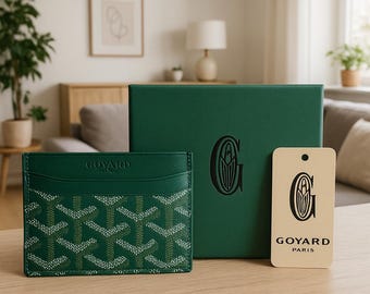 Tarjetero original Goyard Saint Sulpice - Verde (Caja incluida)