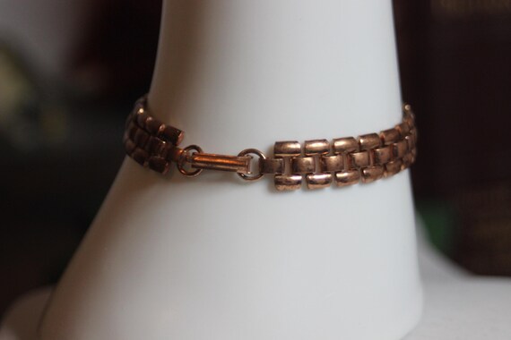 Chain Bracelet – Marked “Solid Copper” – AS-IS, w… - image 3
