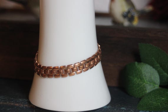 Chain Bracelet – Marked “Solid Copper” – AS-IS, w… - image 2