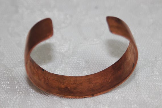 Textured Cuff Bracelet – Marked LN – Copper-Toned… - image 6