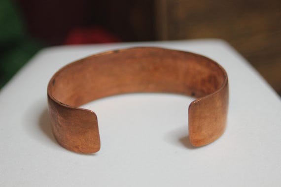 Textured Cuff Bracelet – Marked LN – Copper-Toned… - image 4