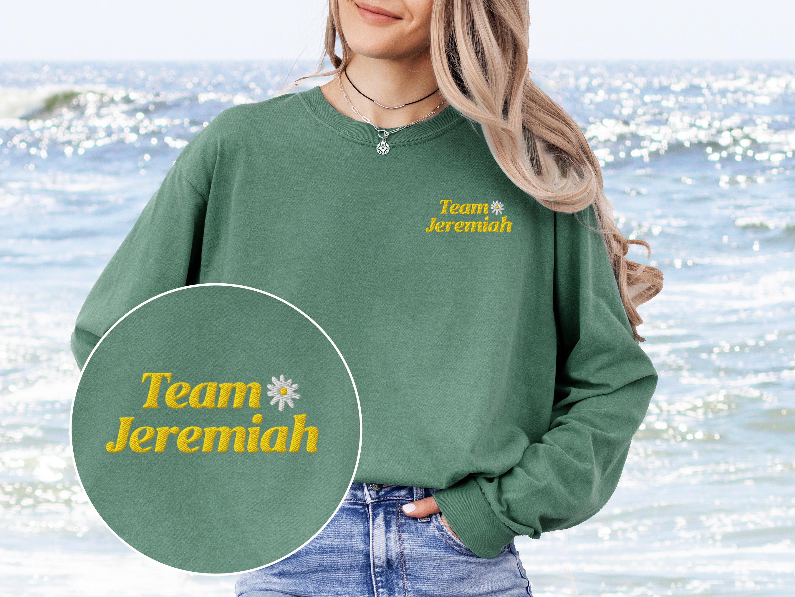 Team Jeremiah Daisy Green BESTICKTES Langarm-Shirt | Der Sommer verwandelte ich mich hübsch | TSITP