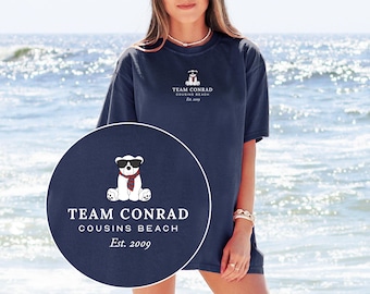 Team Konrad Junior Mint Bär | Cousins Beach Est. 2009 | T-shirt | Der Sommer verwandelte ich mich hübsch | TSITP