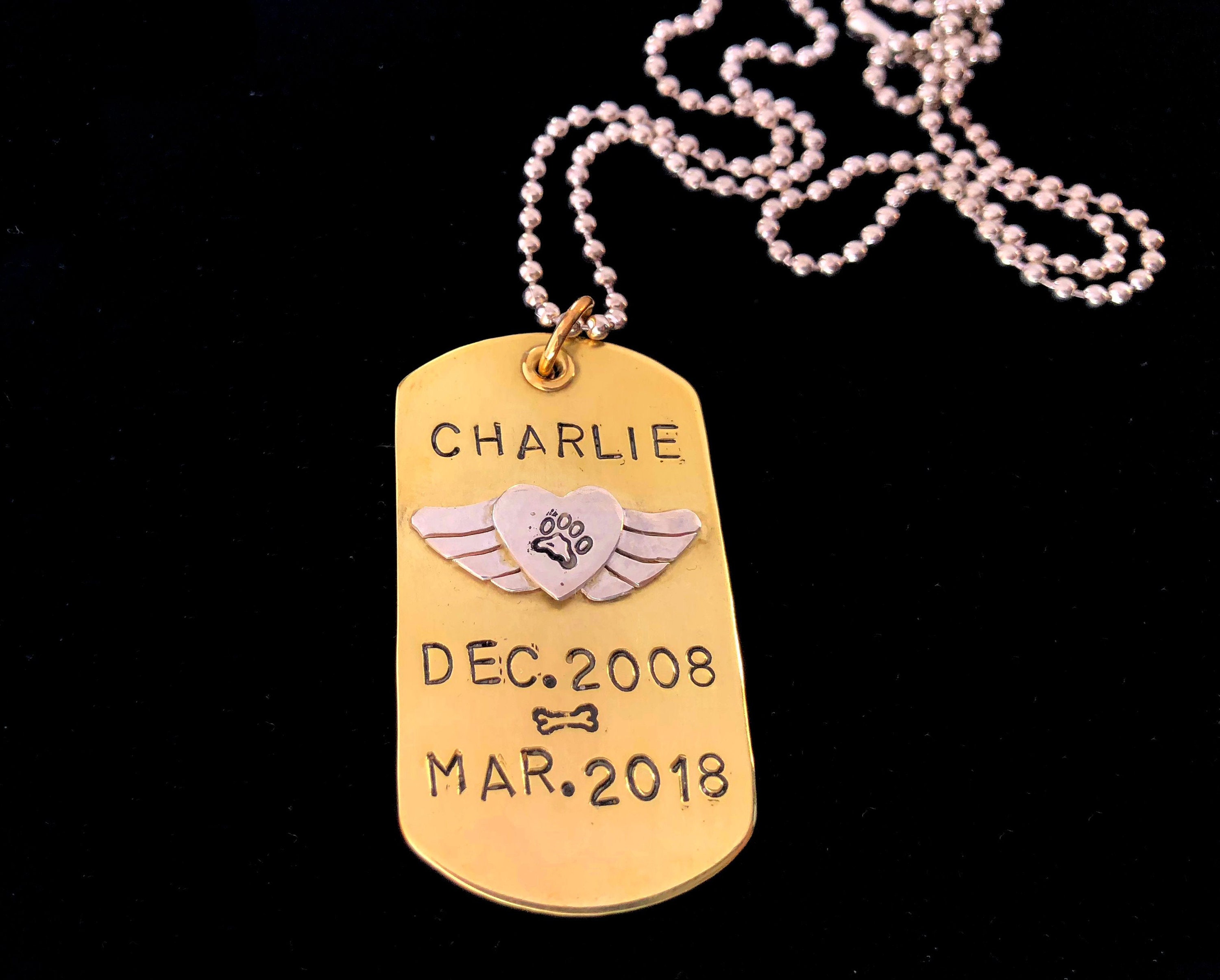 Completely Custom Pet Memorial Urn Charms and Tags Etsy