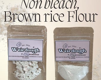 Gluten free sourdough starter dehydrated