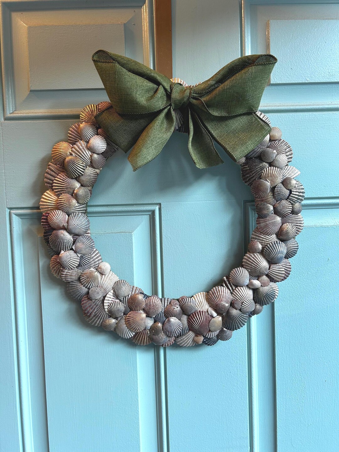 Shell Display Wreath Shell Wreath - Coastal Christmas Inspired, Locally Sourced NJ Shells - Etsy
