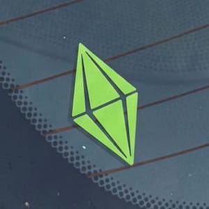 Green Gaming Diamond Vinyl Decal | Retro Video Game Laptop Sticker