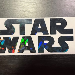 Star Wars Logo Vinyl Decal – Precision‑Cut Galactic Sticker | Waterproof & UV‑Resistant for Laptop, Car, Tumbler