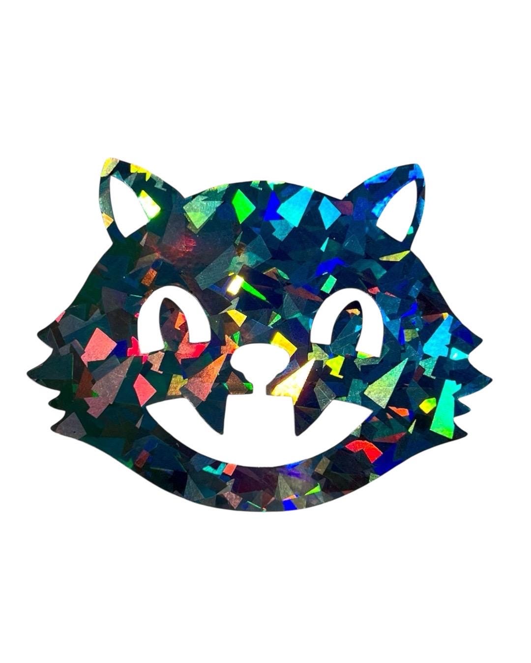 Vintage Halloween Cat Vinyl Sticker | Retro Spooky Decal | Classic ...
