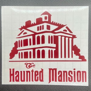 Haunted Mansion Exterior Vinyl Decal – Precision-Cut Spooky House Sticker | Waterproof & UV-Resistant for Car, Laptop, Tumbler