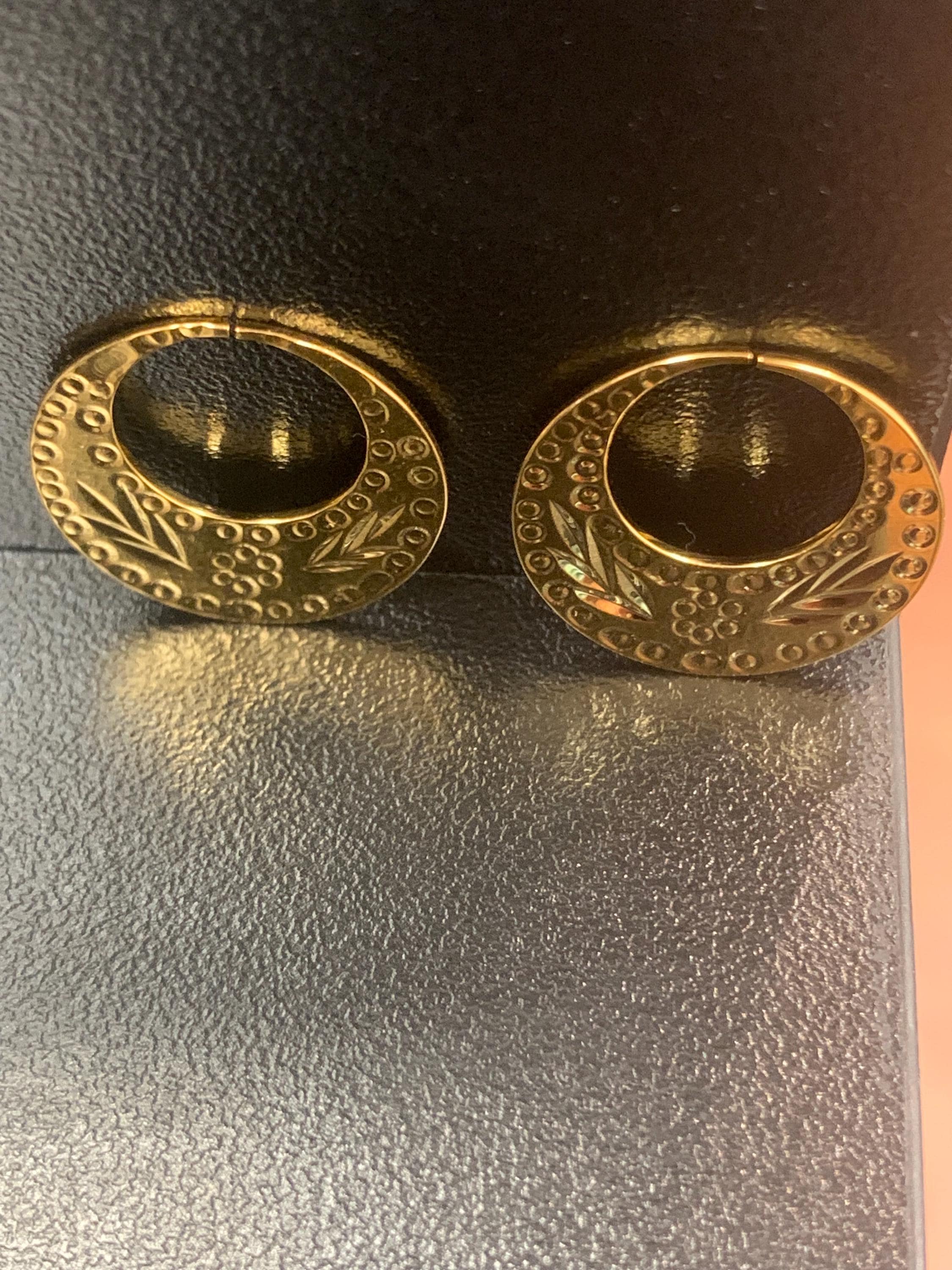 Nattiyan Earrings Gold - Etsy