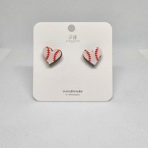 Pendientes deportivos de madera