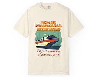Disney Monorail Shirt, Please Stand Clear of the Doors Shirt, Disney Park Tee, Retro Monorail Graphic, Disney Ride Shirt, Vacation Tee Gift