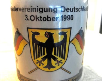 Germany  Reunification Beer Stein / Mug by SCHEDEL.  0.5 liter