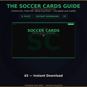 Soccer Card Collecting Guide | Beginner's PDF (Chrome UCL, Prizm EPL)