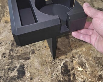 Lovesac / couch center cushion cup and remote holder